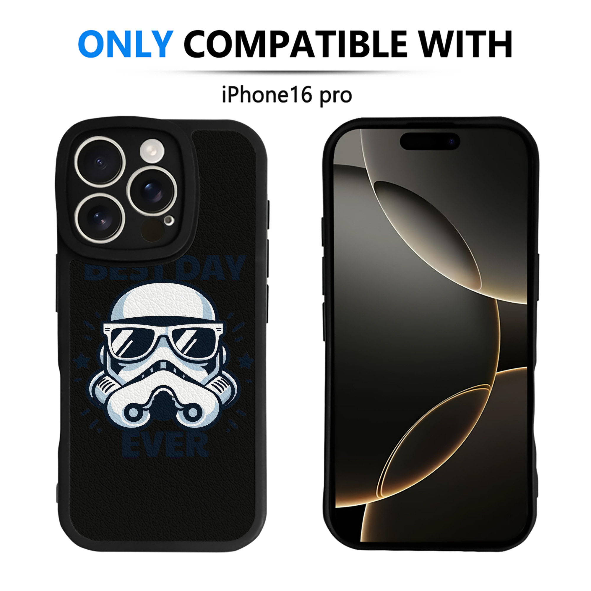 （画像用） スター・ウォーズ Star Wars 【iPhone 16シリーズ対応】シリコンスマホケース（レザー調） 材質：シリコン